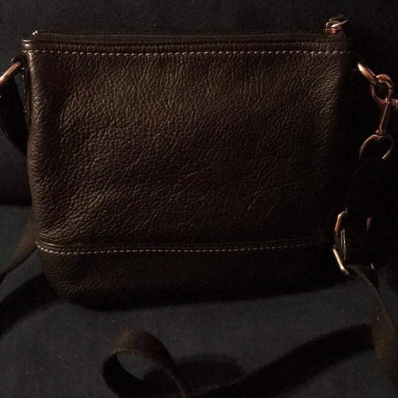 Small black leather crossbody bag - Picture 3 of 5